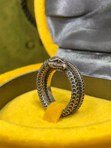 gucci snake ring men's.